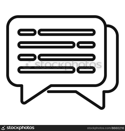Call chat icon outline vector. Contact page. Info online. Call chat icon outline vector. Contact page