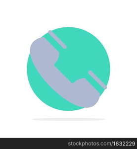 Call, Contact, Phone, Telephone, Ring Abstract Circle Background Flat color Icon