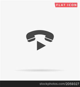 Call Continue flat vector icon. Hand drawn style design illustrations.. Call Continue flat vector icon