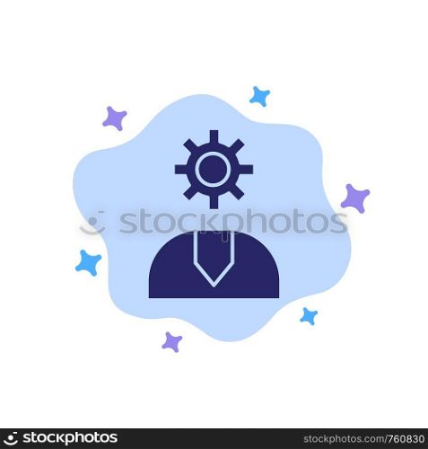 Call, Customer, Help, Service, Support Blue Icon on Abstract Cloud Background