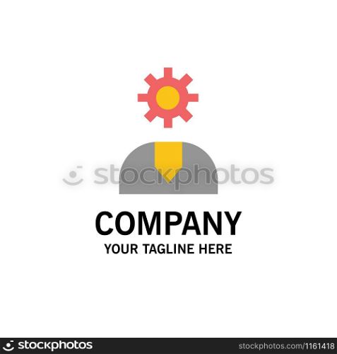 Call, Customer, Help, Service, Support Business Logo Template. Flat Color