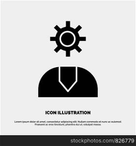 Call, Customer, Help, Service, Support solid Glyph Icon vector