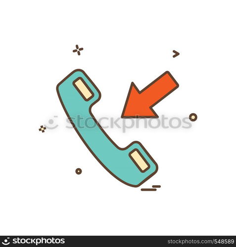 Call icon design vector