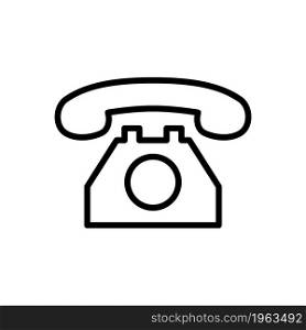 Call icon in line style
