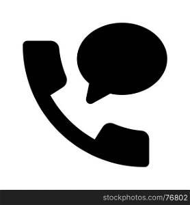 call or message, icon on isolated background
