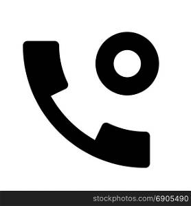 call record, icon on isolated background