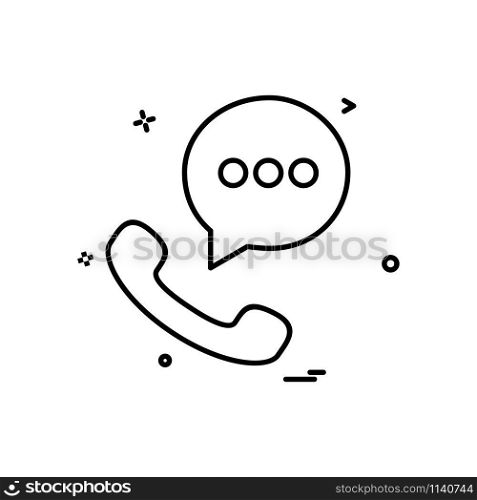 call sms chat icon vector design