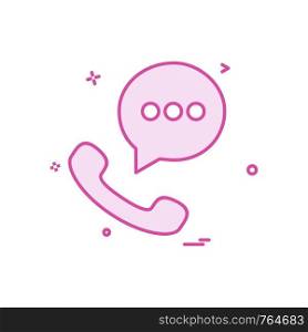 call sms chat icon vector design