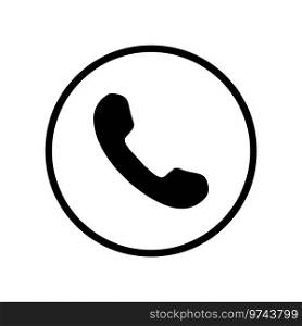 Call telephone calling icon phone Royalty Free Vector Image