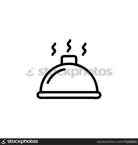 Call to the reception icon vector. A thin line sign. Isolated contour symbol illustration. Call to the reception icon vector. Isolated contour symbol illustration