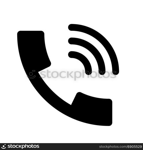 call volume, icon on isolated background