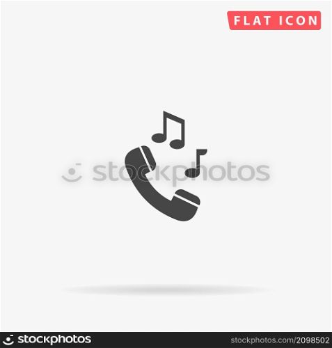 Call Waiting flat vector icon. Hand drawn style design illustrations.. Call Waiting flat vector icon