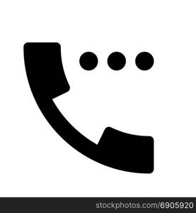 call waiting, icon on isolated background