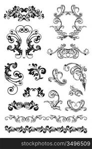 Calligraphic design, set