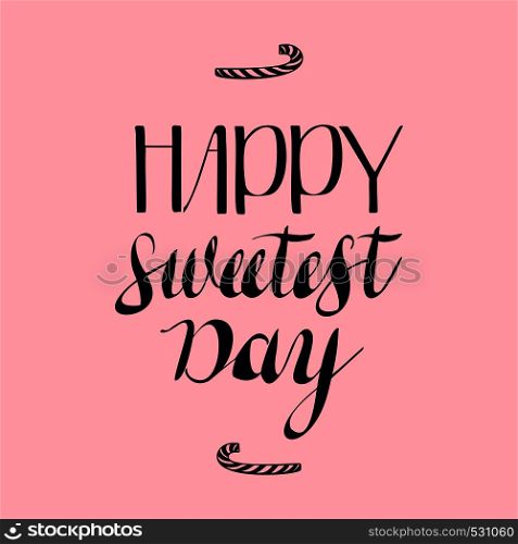 Calligraphy sweet day logo. Simple illustration of calligraphy sweet day vector logo for web design. Calligraphy sweet day logo, simple style