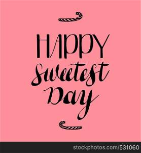 Calligraphy sweet day logo. Simple illustration of calligraphy sweet day vector logo for web design. Calligraphy sweet day logo, simple style