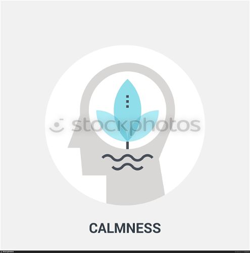calmness icon concept. Abstract vector illustration of calmness icon concept