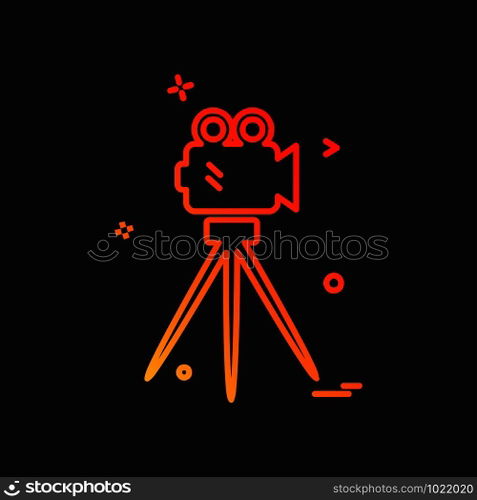 Camcoder icon design vector