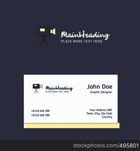 Camcoder logo Design with business card template. Elegant corporate identity. - Vector