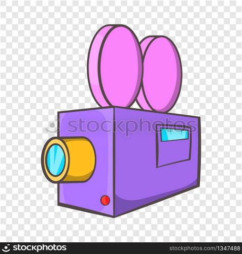 Camcorder icon in cartoon style isolated on background for any web design . Camcorder icon, cartoon style