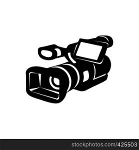 Camcorder simple icon isolated on a white background. Camcorder simple icon