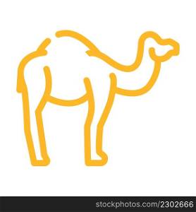 camel animal color icon vector. camel animal sign. isolated symbol illustration. camel animal color icon vector illustration