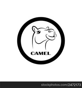 camel icon logo vector design template