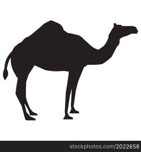 camel icon on white background. camel silhouette sign. flat style.