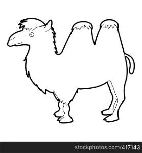Camel icon. Outline illustration of camel vector icon for web. Camel icon, outline style