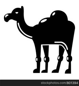 Camel icon. Simple illustration of camel vector icon for web. Camel icon, simple black style