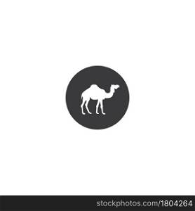 Camel logo vector illustration design background