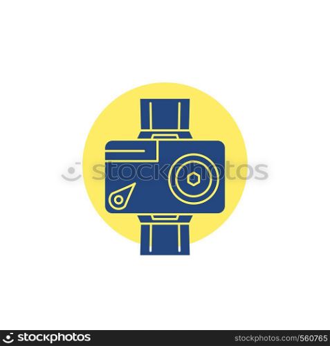camera, action, digital, video, photo Glyph Icon.. Vector EPS10 Abstract Template background