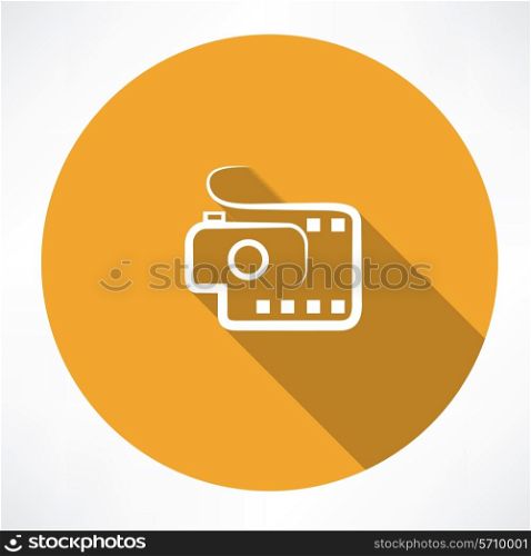 camera and film icon. Flat modern style vector illustration