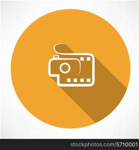 camera and film icon. Flat modern style vector illustration