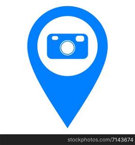 Camera and location pin