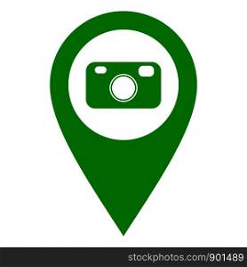 Camera and location pin