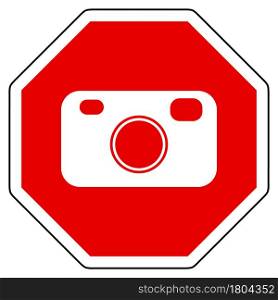Camera and stop sign