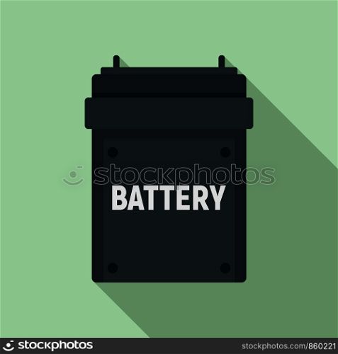 Camera battery icon. Flat illustration of camera battery vector icon for web design. Camera battery icon, flat style