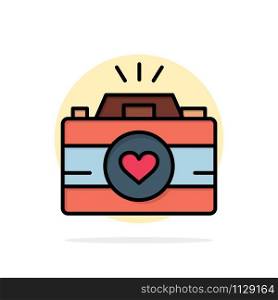 Camera, Cam, Videogame, Images, Couple Photography Abstract Circle Background Flat color Icon