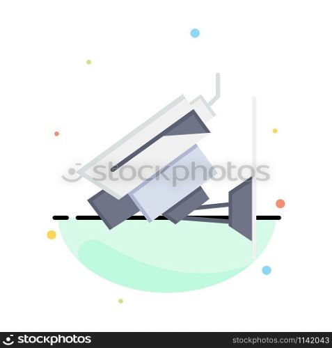 Camera, Cctv, Security, Surveillance Abstract Flat Color Icon Template