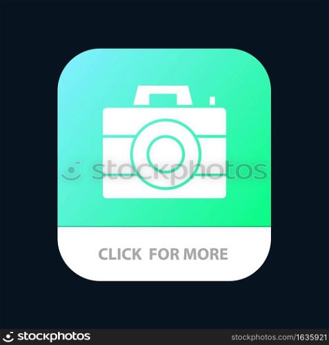 Camera, Computer, Digital, Technology Mobile App Button. Android and IOS Glyph Version