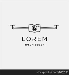 Camera Drone Logo Template Vector Icon Design. Camera Drone Logo Template Vector Design Icon