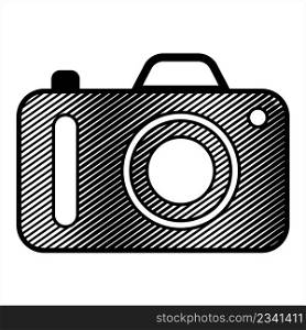 Camera Icon Design, Camera Isolated Symbol Vector Art Illustration