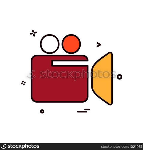 Camera icon design vector