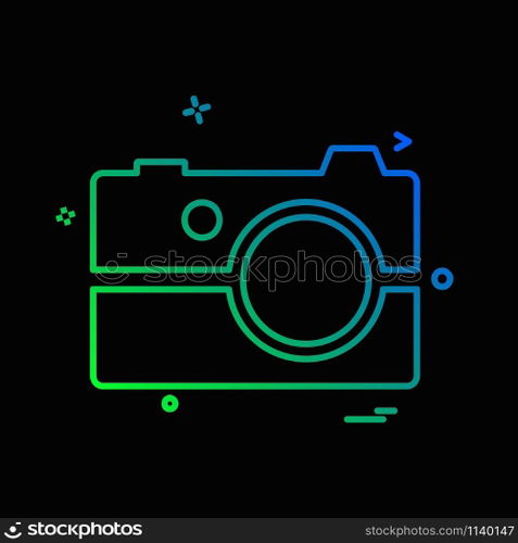 Camera icon design vector
