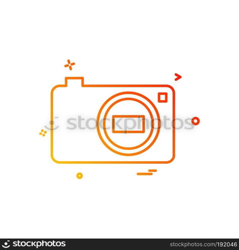 Camera icon design vector