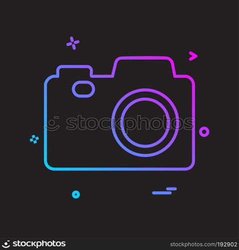 Camera icon design vector