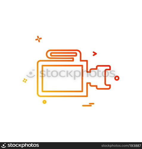 Camera icon design vector
