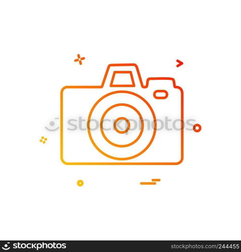 Camera icon design vector