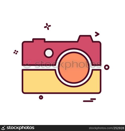 Camera icon design vector